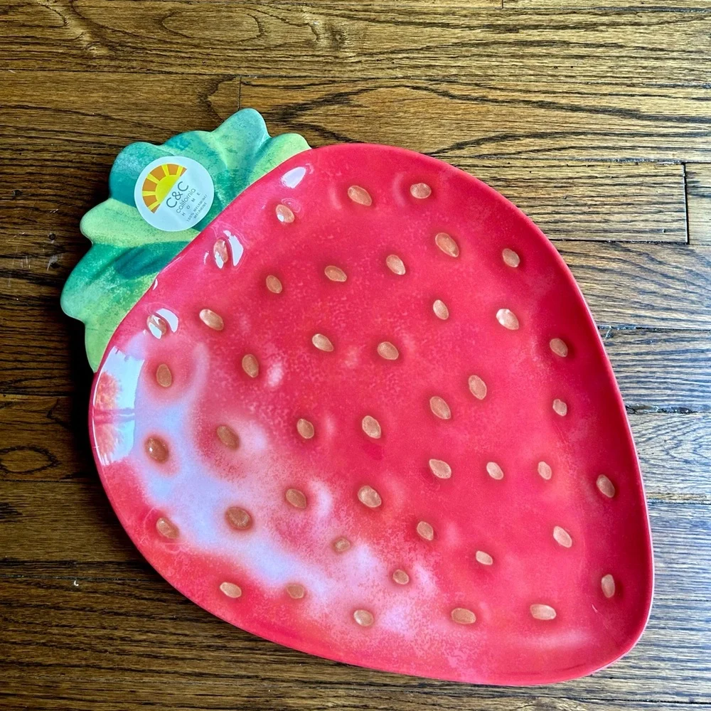 C&C Californiana Strawberries Tray Melamine Dishwasher Safe